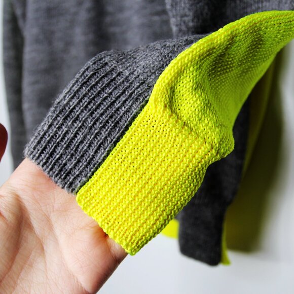 BNWT AW18 JUNYA WATANABE TWO TONE FLORESCENT SWEATER S - Picture 7 of 13